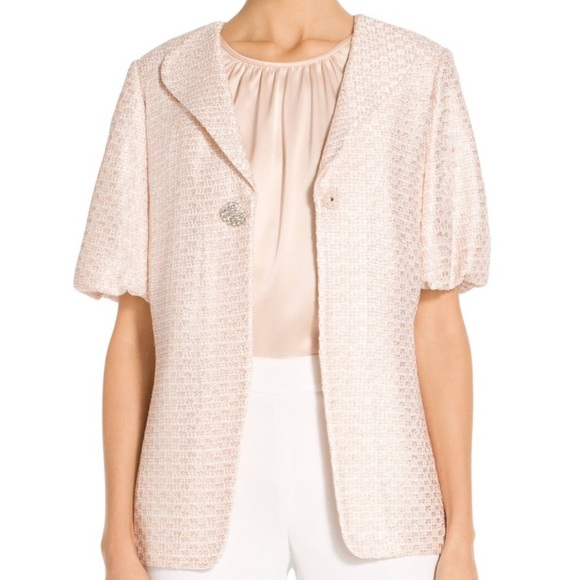 St. John Collection Jackets & Blazers - NWT St. John Hansh Sequin Knit Blouson Jacket